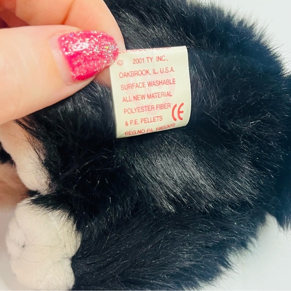 Ty beanie baby poofie the dog 6 inch plush stuffed animal toy y2k 2001 - Picture 7 of 9